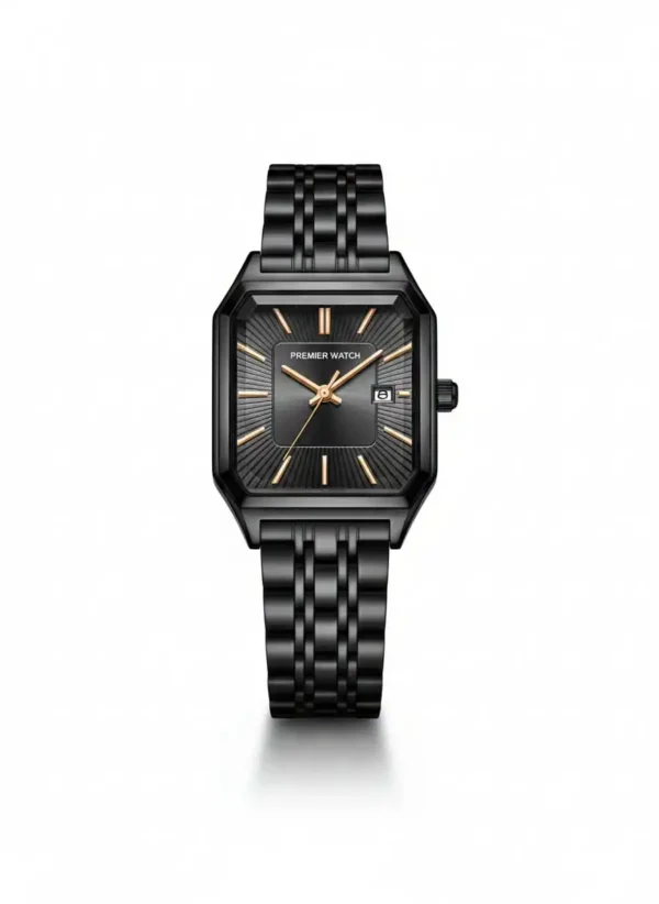 Midnight Elegance Square Gold